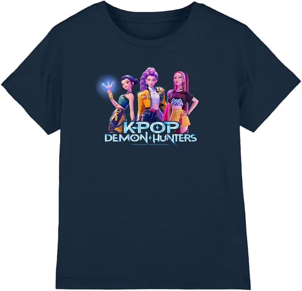 KPop Demon Hunters Unisex Kinder Kpop Demon Hunters - Huntrix Kpop Group Kids T Shirt T-Shirt (1er Pack)