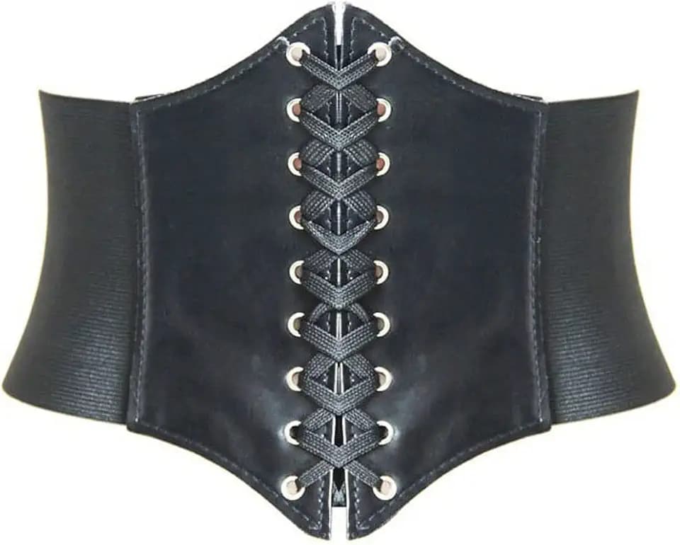 HANERDUN Damen Gürtel Elastische Breit Korsett Tied Vintage Taillengürtel