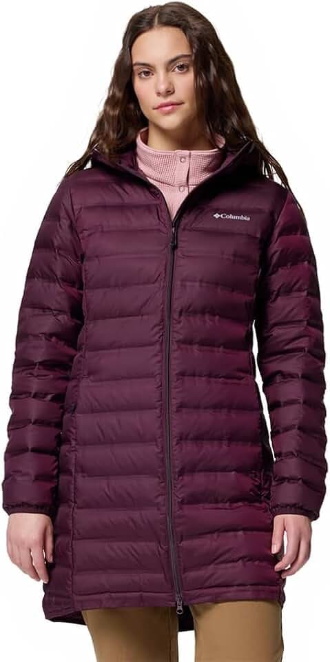 Columbia Damen Lake 22 2 Down Long Hooded Jacket Daunenjacke mit Kapuze (1er Pack)