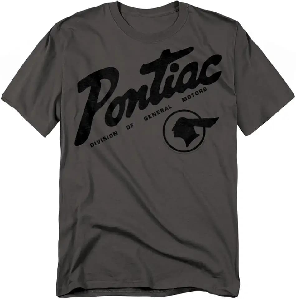 Popfunk Chief Pontiac General Motors Logo T-Shirt, Charcoal