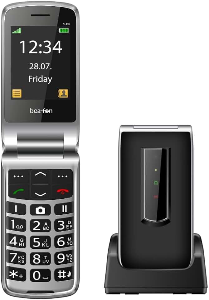 Beafon, SL495, Klapphandy, Tastentelefon, SOS Notruftaste, 2,4" TFT-Display