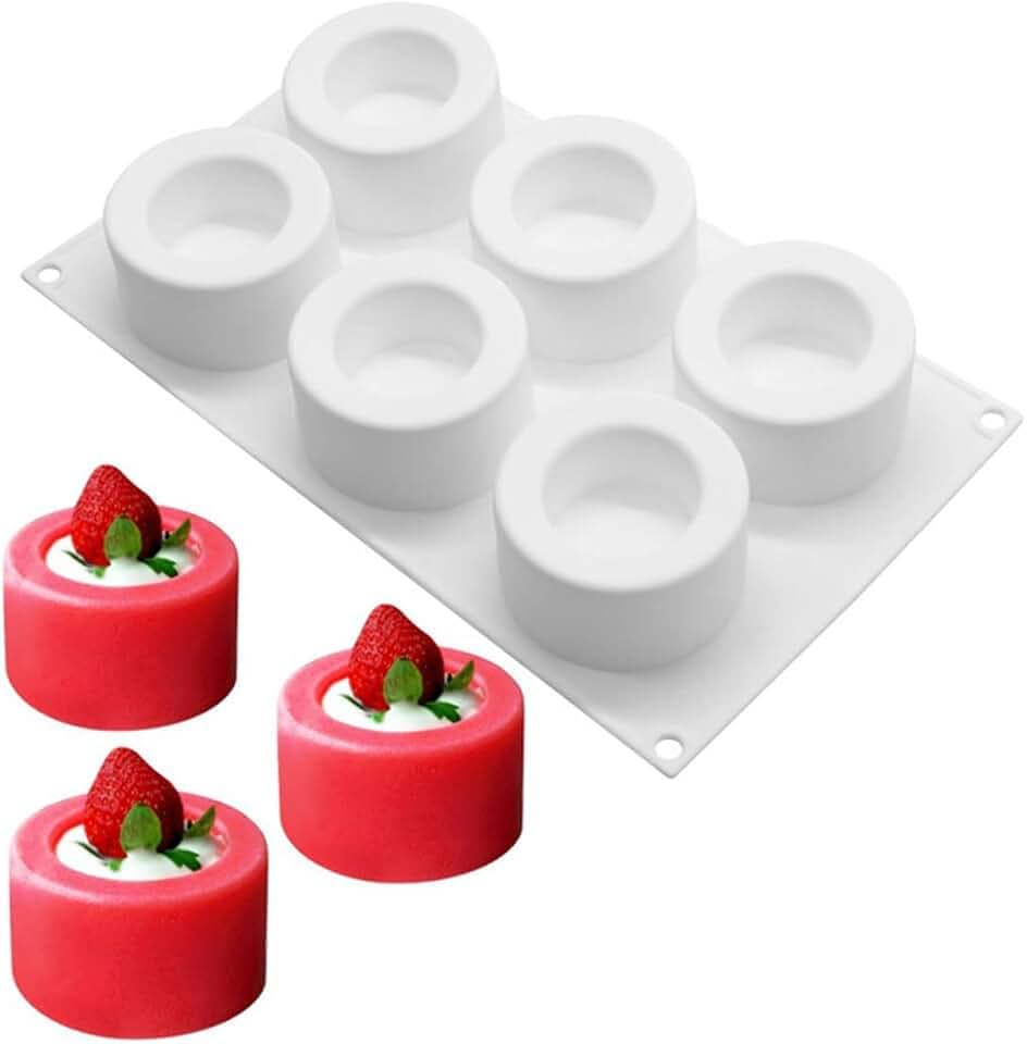 Puddingförmchen 9 Hohlraum-Kuchen-Form Silikon Backform, Pudding Parfait Eissform Förmchen Wiederverwendbar Muffinformen Kleine Törtchenform für Käsekuchen, Quiche, Muffins und andere leckere