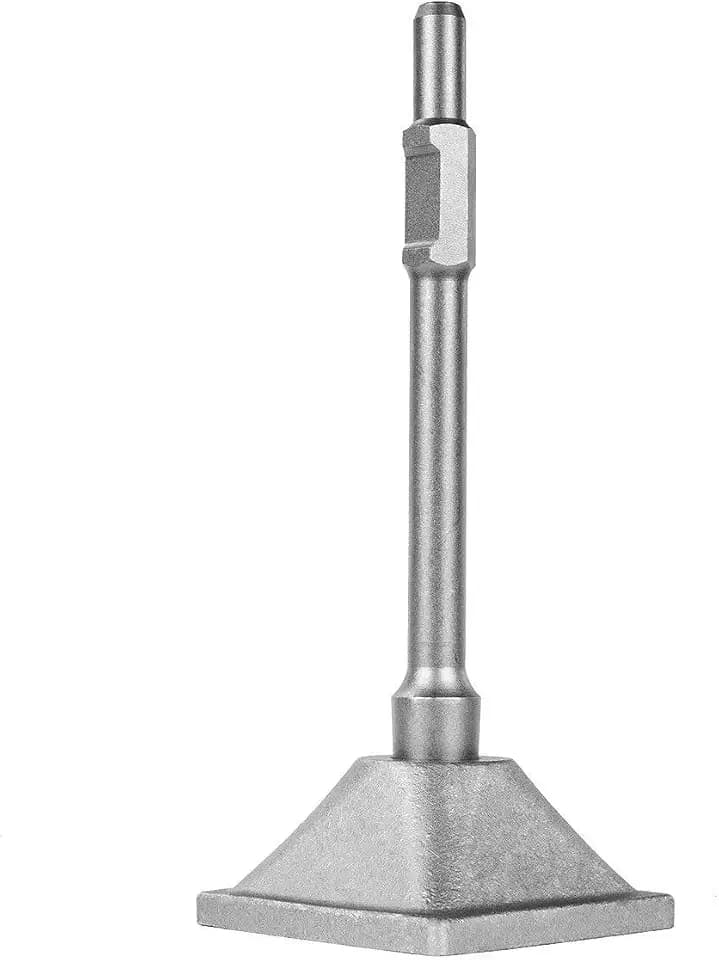 XtremepowerUS 1-1/8" Hex Tamper Shank & Plate (Tamper Shank and Plate) Chisel Dirt Compactor, Electric Jack Hammer 6 x 6 inch Compactor Plate