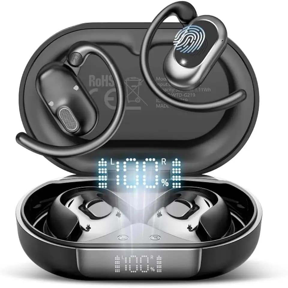 Open Ear Kopfhörer Bluetooth 5.4, Bluetooth Kopfhörer Tiefem Bass