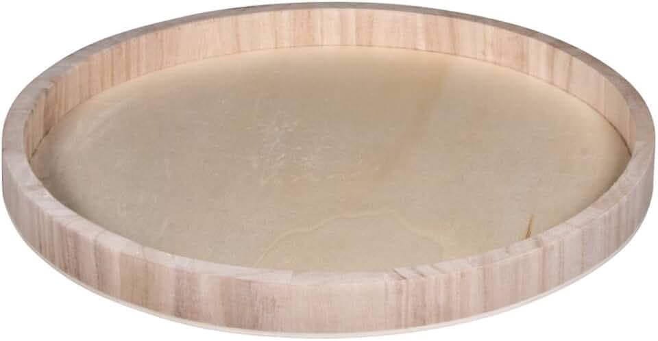 Rayher 62731000 Holz-Tablett, FSC Mix Credit, 30cm ø