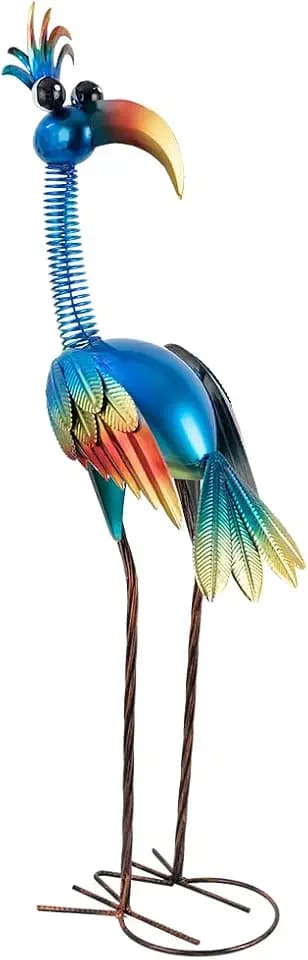 DREAMSOUL Metal Bird Garden Statues 30" Funny Patio Lawn Decor