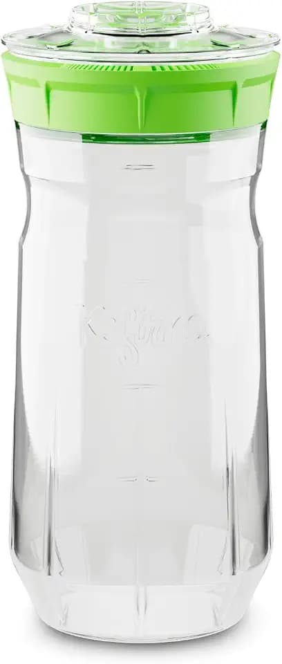 Kefirko Kefir Fermentier Set – Das ideale Set für Milchkefir oder Wasserkefir zu Hause - 1,4 Liter (Grün)