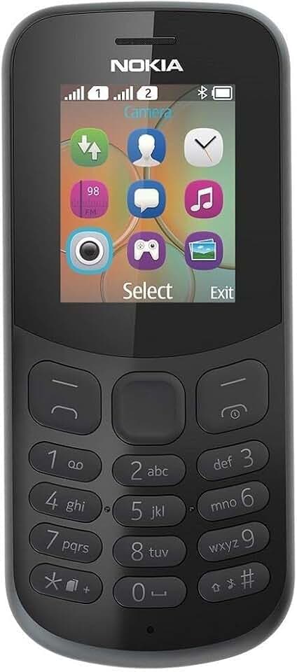 Nokia 130 Dual-SIM, 4,57 cm (1,8 Zoll), 67,9 g, Schwarz, Dual-SIM, 4,57 cm (1,8 Zoll), Bluetooth, 1020 mAh, Schwarz