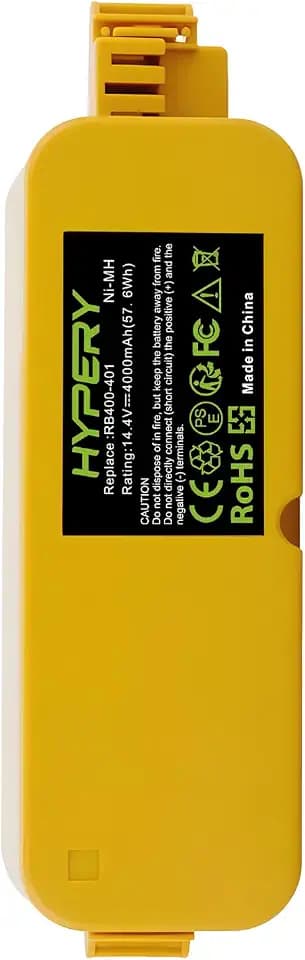 14,4 V 4000 mAh NiMH Ersatz Akku mit höherer Sicherheit und längerer Laufzeit - Kompatibel mit Roomba 400 Serie 405 410 415 416 418 4000 4100 4105 4110 4130 4150 4170 4188 4210 4220