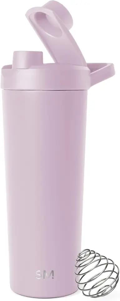 Simple Modern Protein Shaker Bottle, Stainless Steel | 24oz, Lavender
