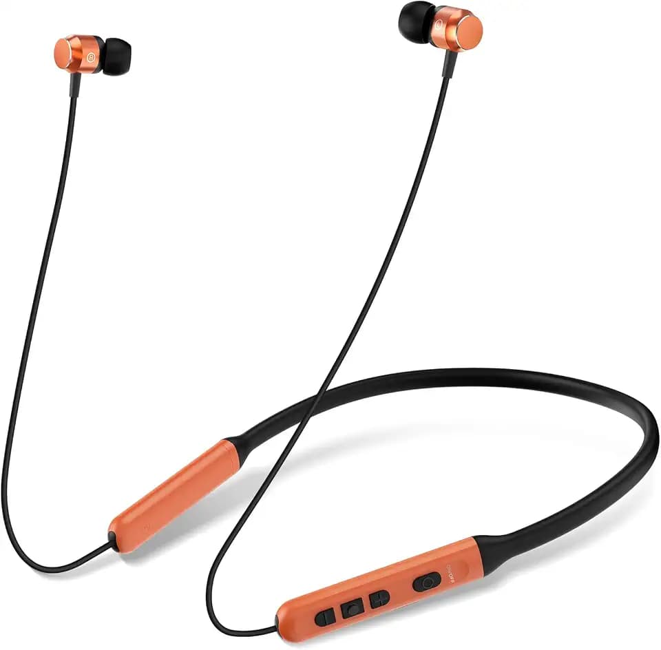 Wireless Bluetooth Neckband Headphones with Microphone
