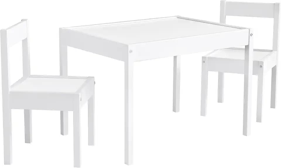 Baby Relax Tisch-und Stuhlset, White, Mittel