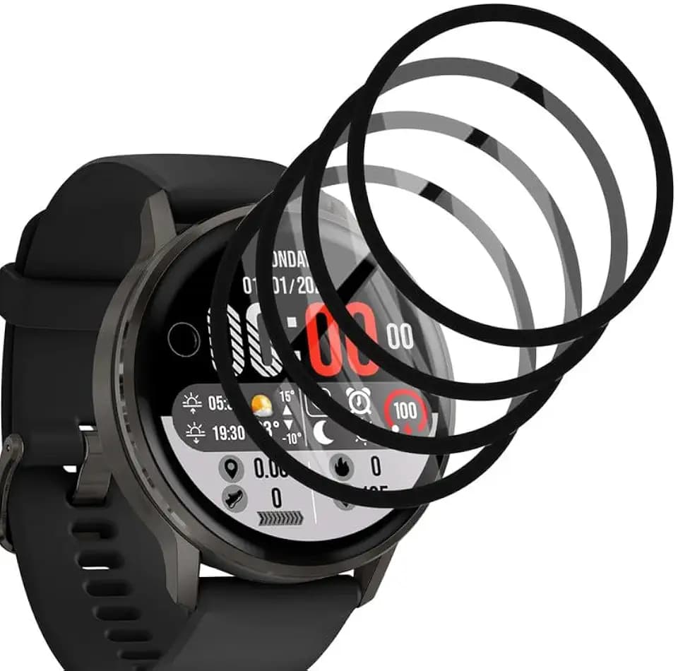 4 Stück Ultrabeständig Schutzfolie für Panzerglas Garmin Venu 4 41mm