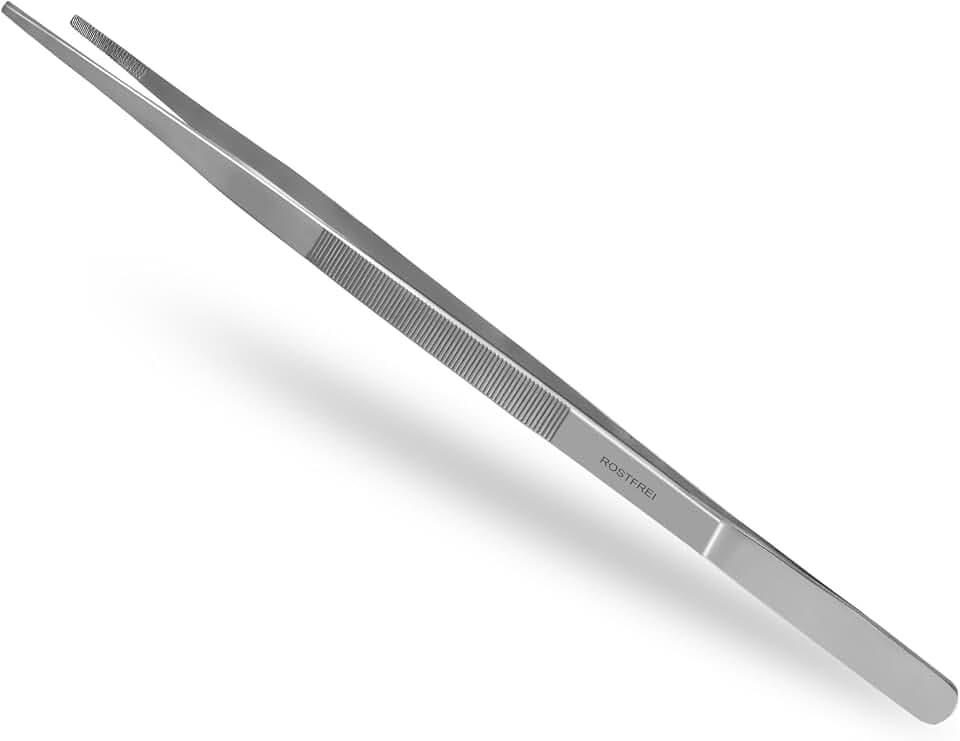Kochpinzette Küchen-Pinzette Grillpinzette Pinzette 45,0 cm Farbe Silber
