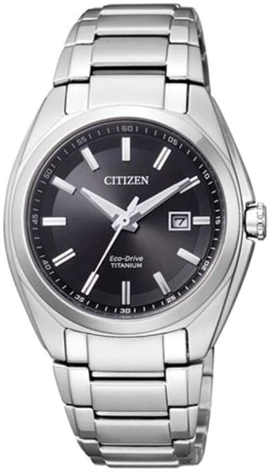 Citizen Damen Analog Eco-Drive Uhr mit Titan Armband