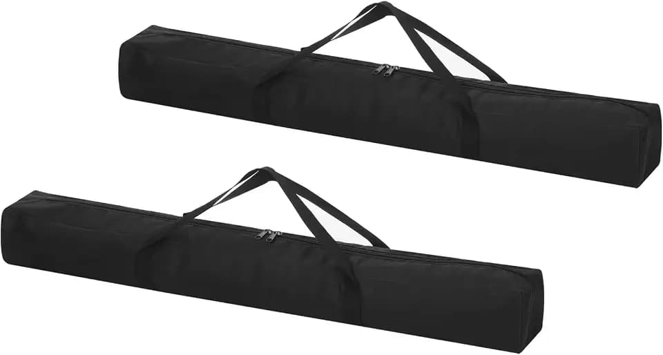 PATIKIL 35 Inch Tripod Monopod Case Bag, 2 Pack Nylon Folding Camping Chair Storage Replacement Bag Tripod Carrying Case with Shoulder Strap for Outdoor Travel Camping, Black