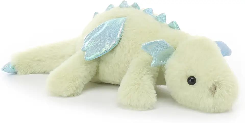 Apricot Lamb Toys Plush Green Lying Dragon Dinosaur Stuffed Animal 15''