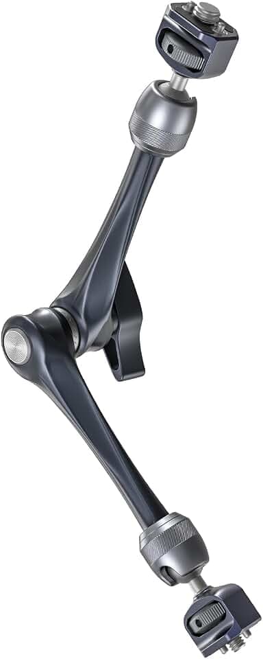 SMALLRIG 11" Rosette Magic Arm, Kamera-Monitorhalterung, Gelenkarm mit 1/4"-20 und 3/8"-16 Positionierschraube für ARRI, maximale Tragkraft 3 kg Reibungsarm, für Kameras, Monitore, LED-Leuchten – 4900