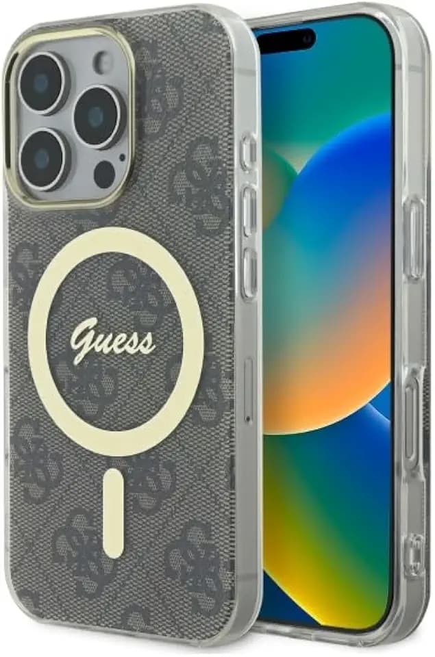 CG MOBILE Guess GUHMP16XH4STW Hülle für iPhone 16 Pro Max 6.9" braun hardcase IML 4G