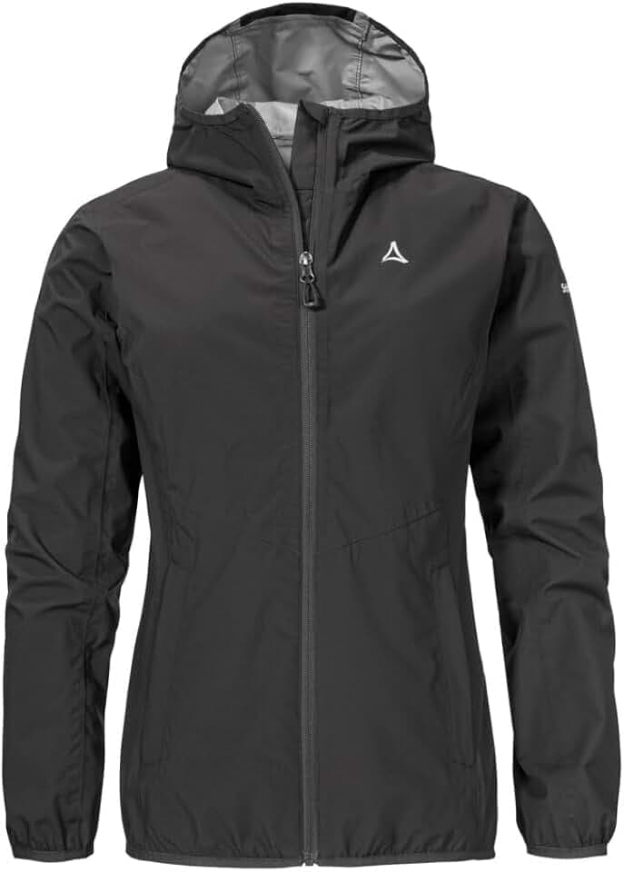 Schöffel Damen Jacket Style Migandi WMS, Allwetterjacke mit 2-Wege-Stretch, mit verstellbarer Kapuze, wasserdicht und atmungsaktiv