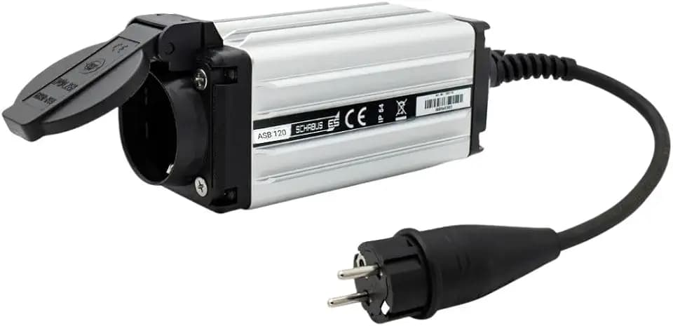 Schabus Anlaufstrombegrenzer ASB 120, Maschinenanschlussleistung 3500 W/16A, Keine Auslösung des Sicherungsautomaten beim Einschalten von Flex, Fliesenschneider, Sanfter Anlauf, Starke Leistung