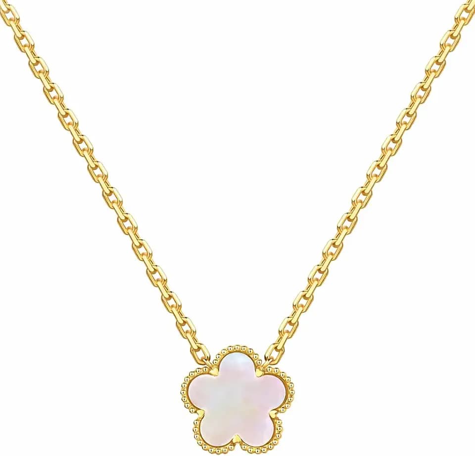 PAVOI 14K Gold Plated Clover Necklaces for Women, Four Leaf Clover Pendant