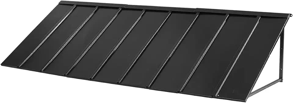 VEVOR Fixed Metal Awning 104 x 36 in Heavy-Duty Window Awning Door Canopy