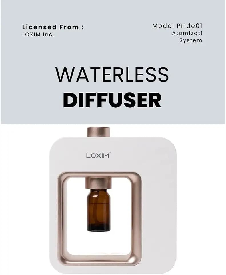 Aromatherapy Diffuser - Professional Grade Diffusers for Essential Oils, Nebulizing Technology, Full Spectrum Oil Adaptability, No Water, No Heat, Super Quiet, Portable, Battery Powered
