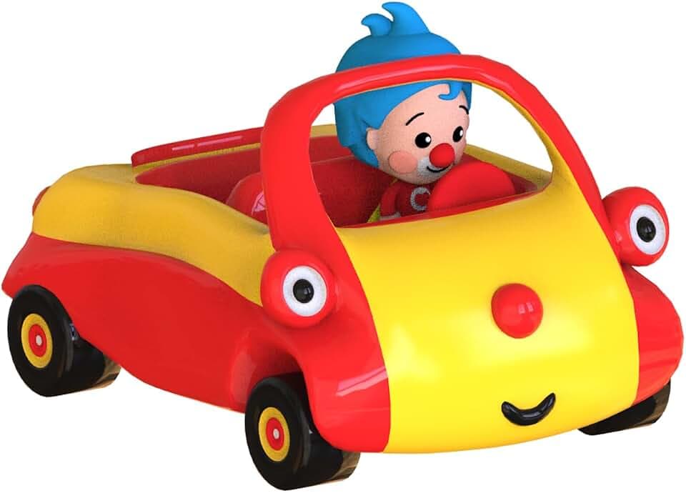 BANDAI Plim Plim – Tuni PL85060 Interaktives Fahrzeug mit Abnehmbarer Plim Plim Plim Figur, Mehrfarbig – Musik, Lichter und automatische Aktion, Lernspaß für Kinder