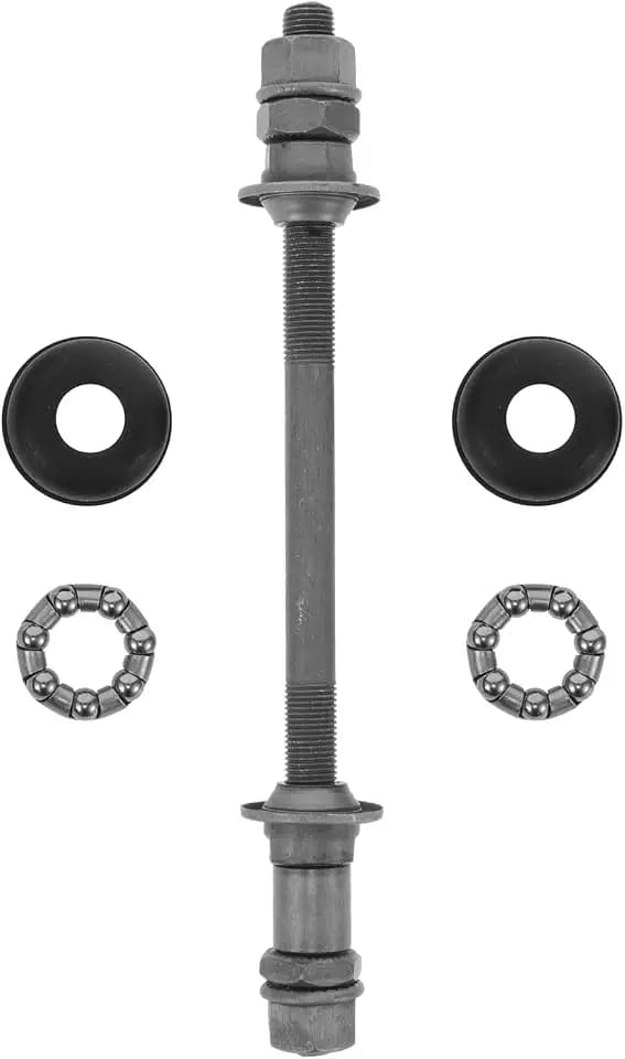 Fahrrad Hinterachse 180 mm Hinterradnabenachse Mit Kugellager Hohlachse Für Mountainbike Mit Montagehalterung Und 1 X Hinterradnabenachse 2 X Wulstrahmen 2 X Achsschalen