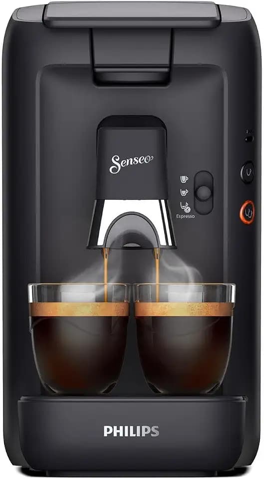 PHILIPS Senseo Maestro Kaffeepadmaschine, Schwarz, 3 Spezialitäten