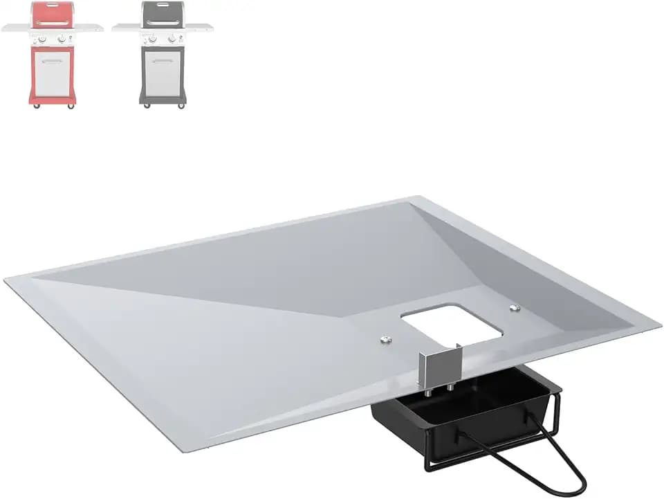 Grease Tray with Catch Pan for Nexgrill 2-Burner Replacement Parts 720-0864R, 720-0864RA, Drip Pan for Nexgrill 2 Burner 720-0864RA Grease Tray Replacement