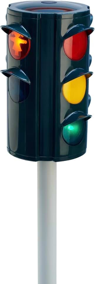 Big Verkehrsampel AMPELMANN (71 cm) - großes Ampel-Spielzeug für Kinder ab 3 Jahren mit Licht & kultigem Ampelmännchen, Kinderampel mit 4 bespielbaren Seiten für Indoor & Outdoor
