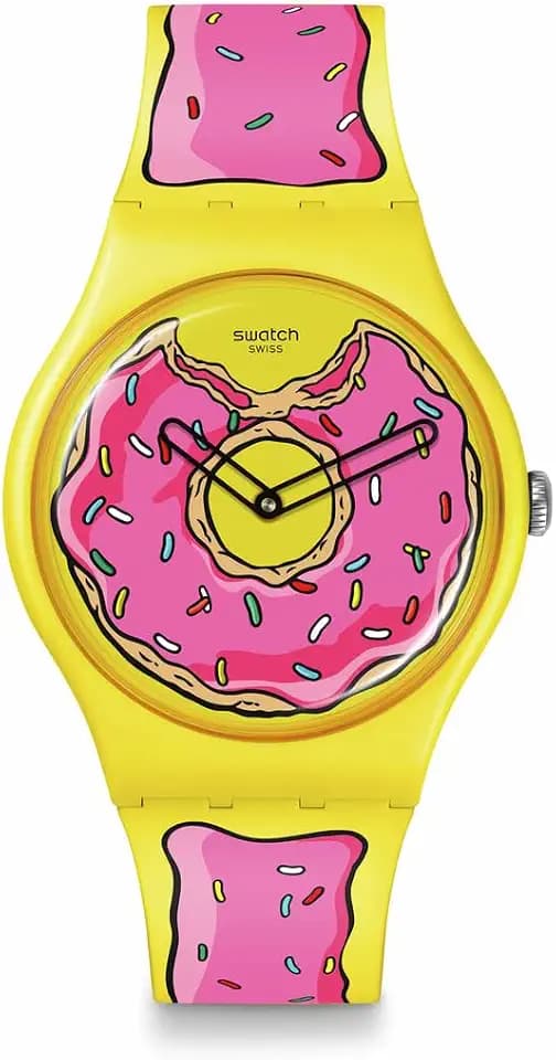 Swatch New Gent Biosourced Unisex Watch Casual Plastic Yellow Quartz Waterproof Seconds of Sweetness
