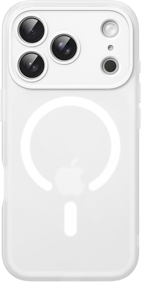 JETech Matte Magnetische Hülle für iPhone 17 Pro Max, Translucent | Kompatibel mit MagSafe, Matte Transluzent TPU-Hülle, Anti-Vergilbung, Anti-Fingerabdruck, Stoßschutz