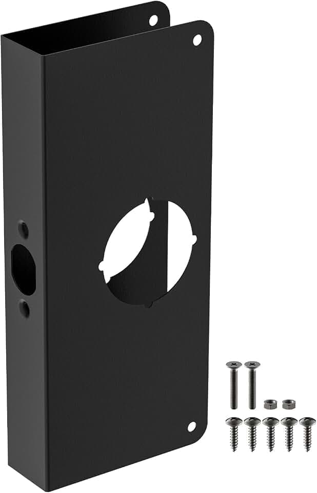 Black U 9585 Stainless Steel Lock and Door Reinforcement Plate