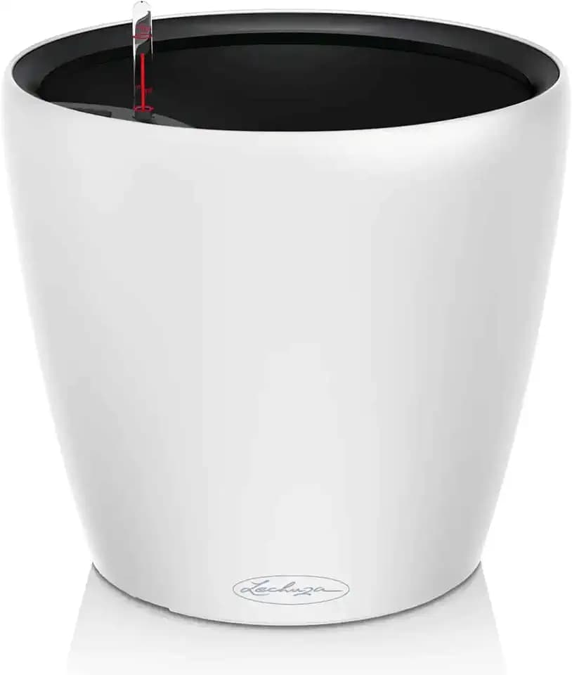 Lechuza-Gefäß mit Bewässerungssystem Classico Color LS 43 weiß
