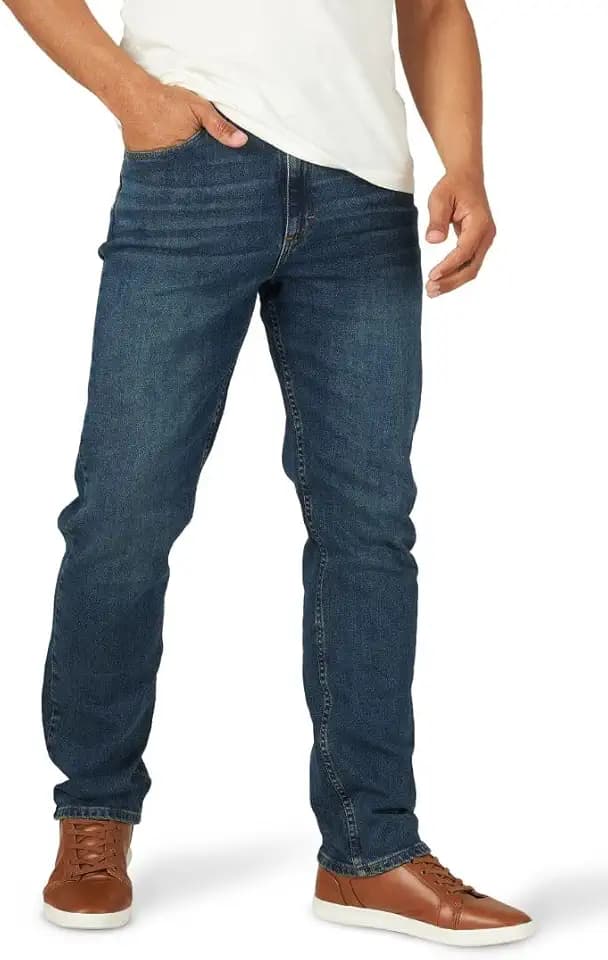 Wrangler Authentics Herren Comfort Flex Waist Relaxed Fit Jeans, Rhodes