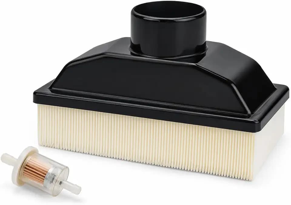 11013-0727 Air Filter for Kawasaki FR541V FR600V 4-Cycle Engines Lawn Mower Replace 11013-7050 KM-11013-0727 KM-11013-7050 99999-0383 999990383 KM-99999-0383 with Fuel Filter