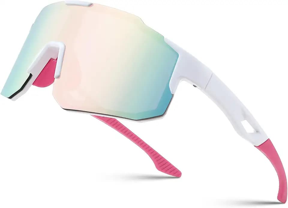 FEISEDY Sport Sonnenbrille Herren Damen Fahrradbrille Verspiegelt B2388