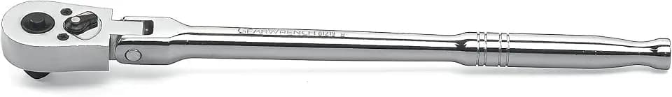 GEARWRENCH 81219 Ratsche, 3/8-Zoll-Antrieb, 45 Zähne, Schnellspanner, Flexkopf, Tropfenform, 26,4 cm (10 1/4 Zoll)