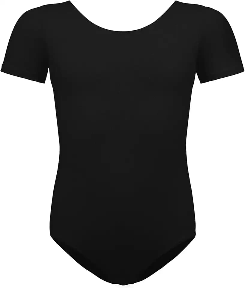 Ballettkleidung Mädchen-Damen, Turnanzug Kurzarm Baumwolle Gr-100-170 Ballett Trikot Gymnastikanzug Tanzbody