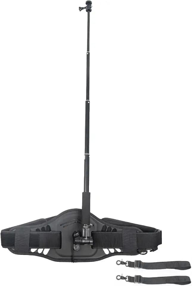 Hüftgurt für Kamera + 90 cm Selfie-Stick für GoPro für Insta360 für DJI für Fusion Action-Kamera/Panoramakamera externer Support, freie Hände, Gürtelhalterung