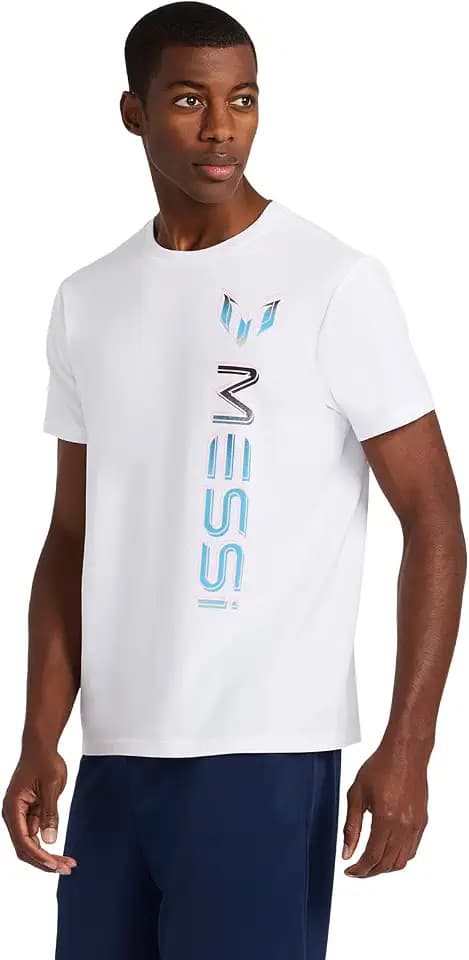 Messi Men's Logo Tee, Lifestyle Short Sleeve T-Shirt