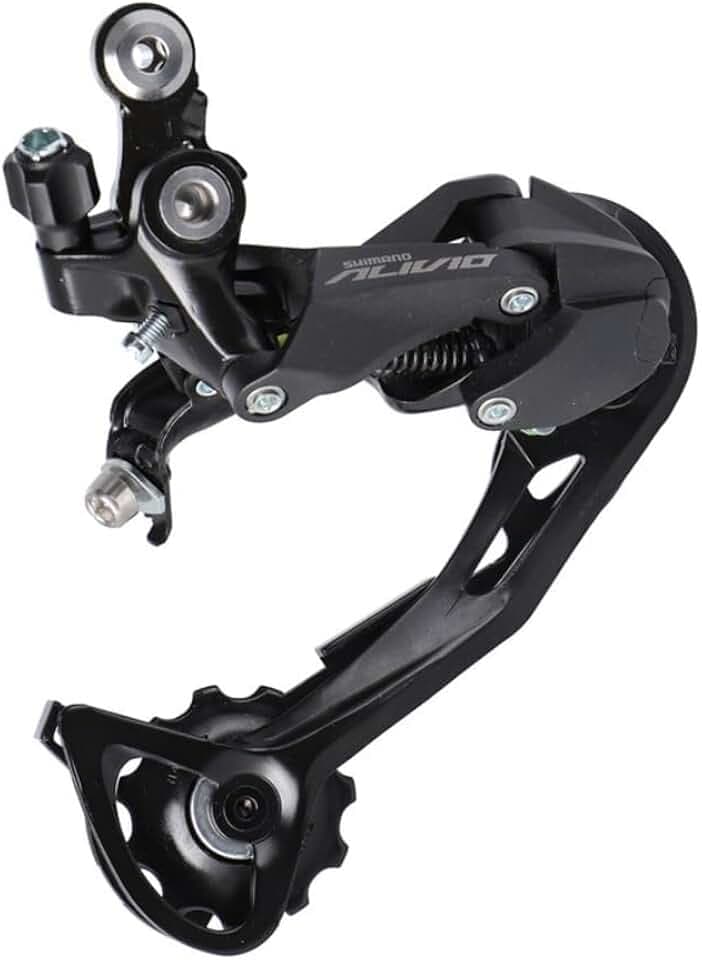 Shimano, Schwarz, ERDM3100SGS Alivio Alivio M3100 Schaltwerk, 9-Fach, Shadow Design, SGS Langer Käfig