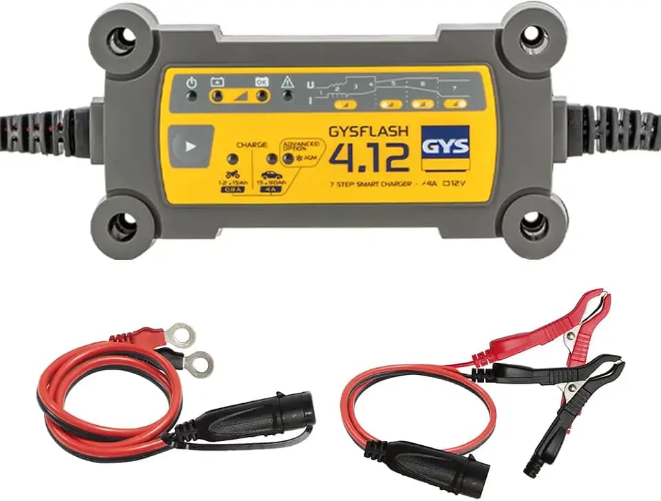 GYS Autobatterie Ladegerät Batterieladegerät für KFZ Motorrad Batterien von 1,2Ah 029422