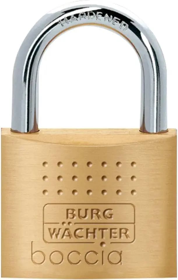 Burg-Wächter Vorhängeschloss, 6,5 mm Bügelstärke, Kneifschutz, 6 Schlüssel, Boccia 450 40 6 SB