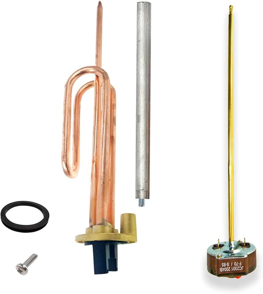 GOLDMAN SERVICE | Reparaturset für elektrischen Thermobehälter | Widerstand 2000 W, Magnesiumanode, Thermostat, Gummidichtung, Schraube