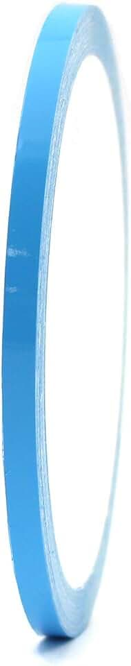 Finest Folia 10 Meter (0,79€/Meter) Zierstreifen Auto Motorrad Boot Modellbau Farbauswahl Dekorstreifen Seitenstreifen Klebestreifen (Lichtblau, 3mm Breite)