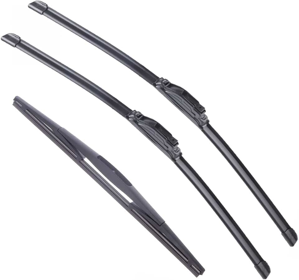 3 pcs Windshield Wiper Blade Replacement for Honda CR-V 2007-2011 Acura RDX 2007-2018 26"+16" Front Windscreen Wiper for U/J hook 14" Rear Wiper Blade